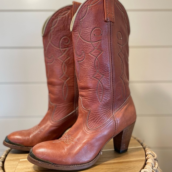 ACME Vintage Leather Western Women’s Cowboy Boots great 4 a country festival 6.5 - Picture 1 of 5